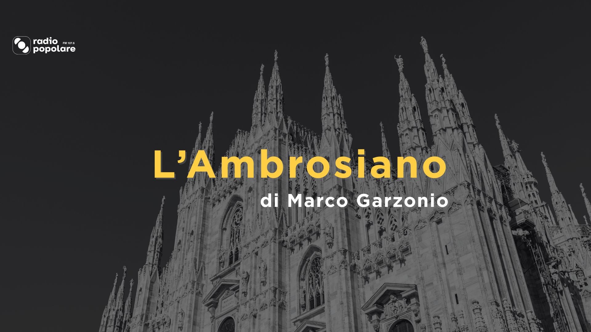 L'ambrosiano di Marco Garzonio