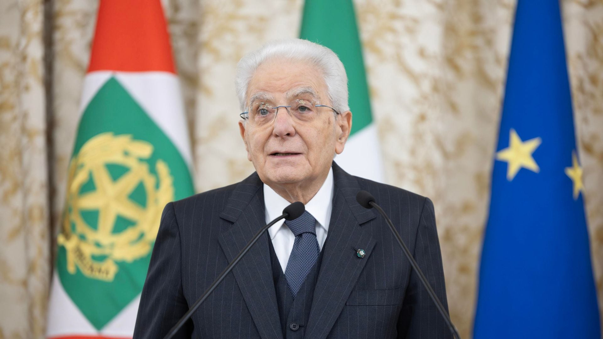 Il presidente della Repubblica Sergio Mattarella