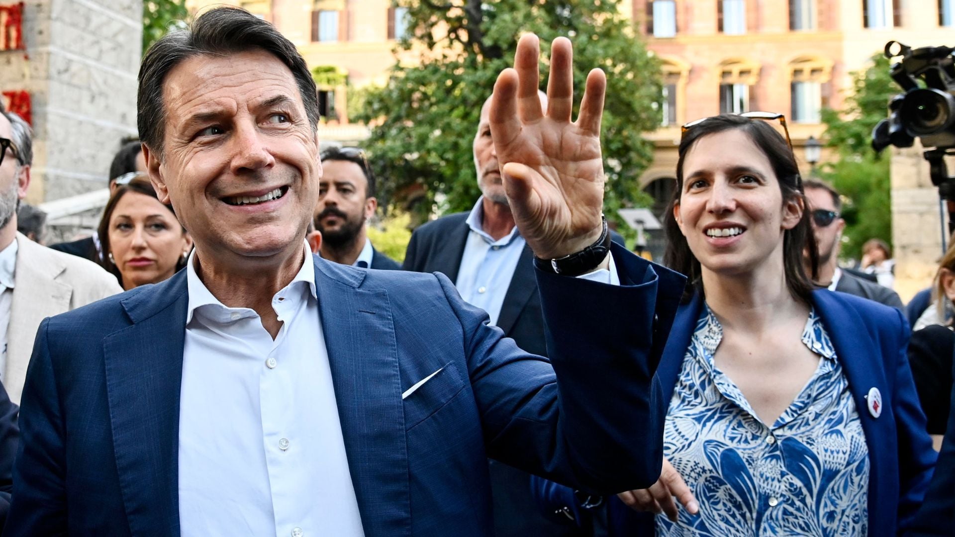 Giuseppe Conte ed Elly Schlein