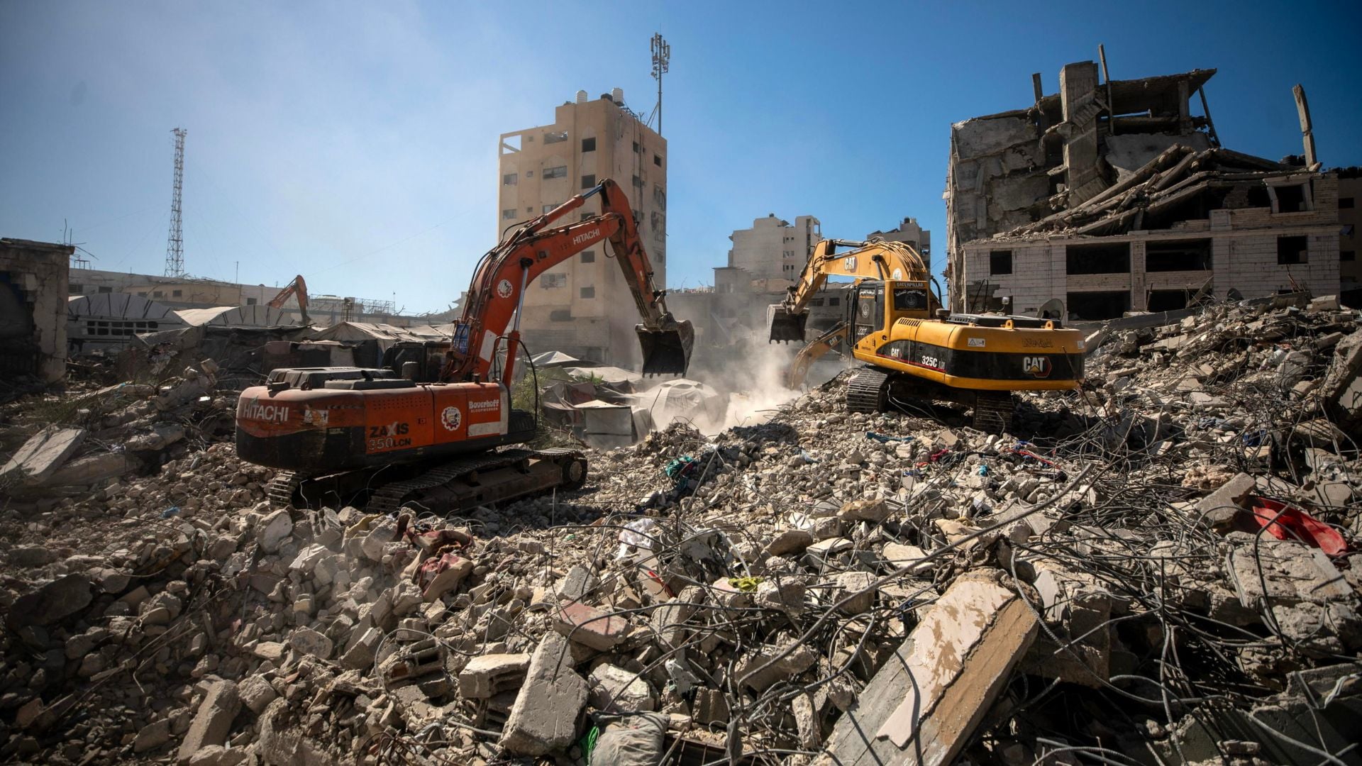 Crollo Gaza ANSA