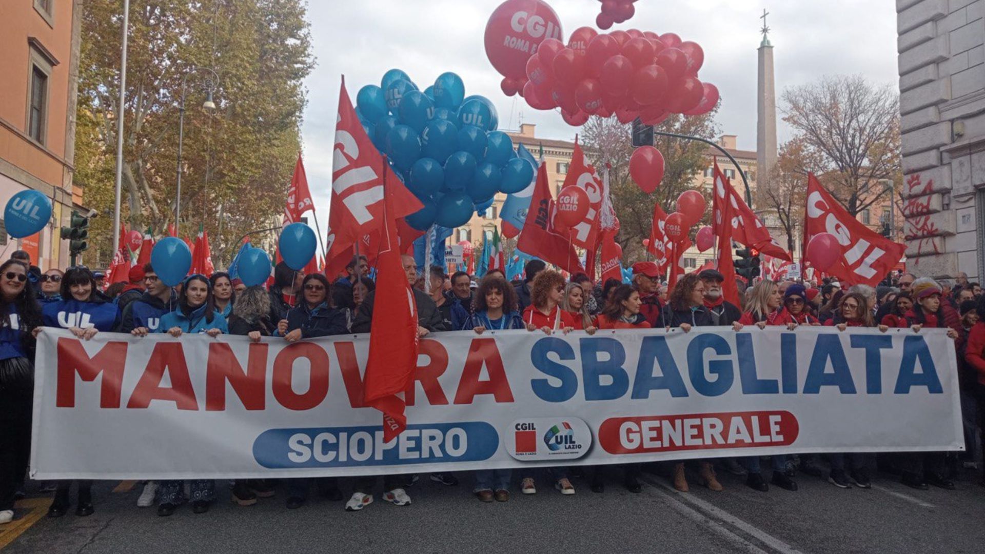 Sciopero generale 29 novembre roma 2024