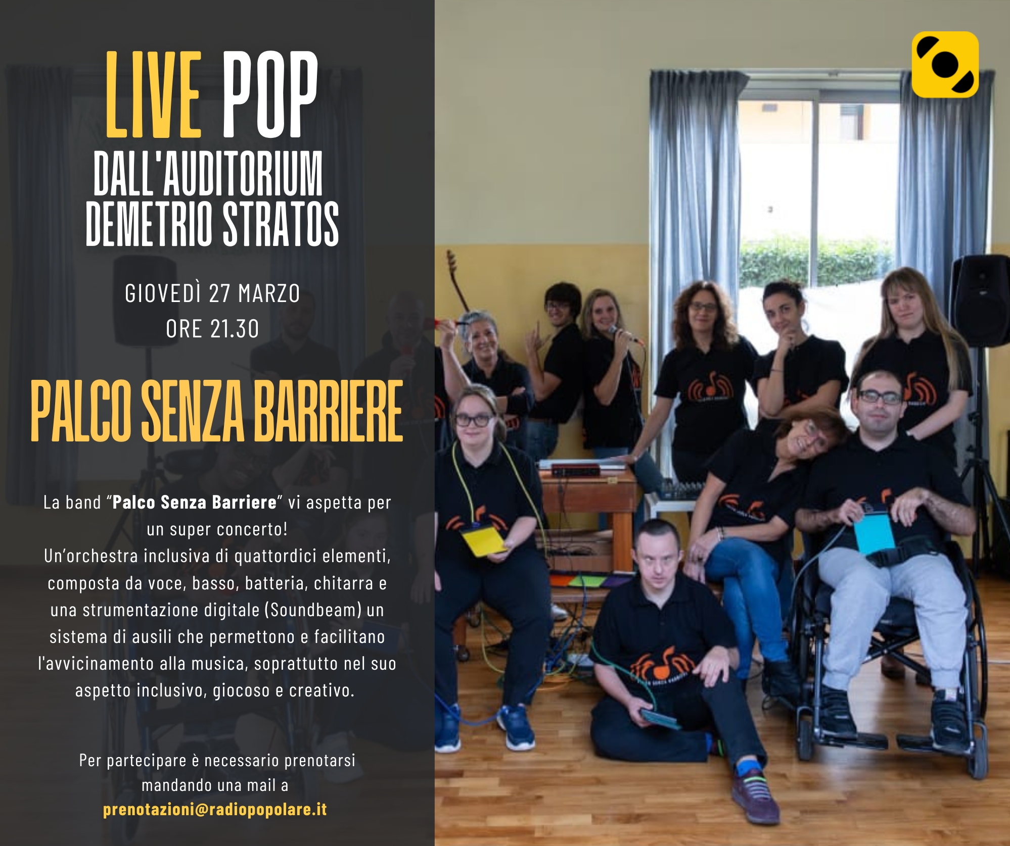 Live POP 27 marzo