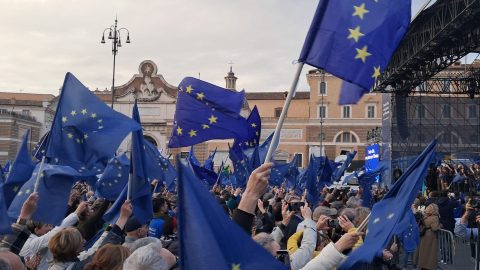 30mila in piazza a Roma per un'Europa veramente unita e democratica